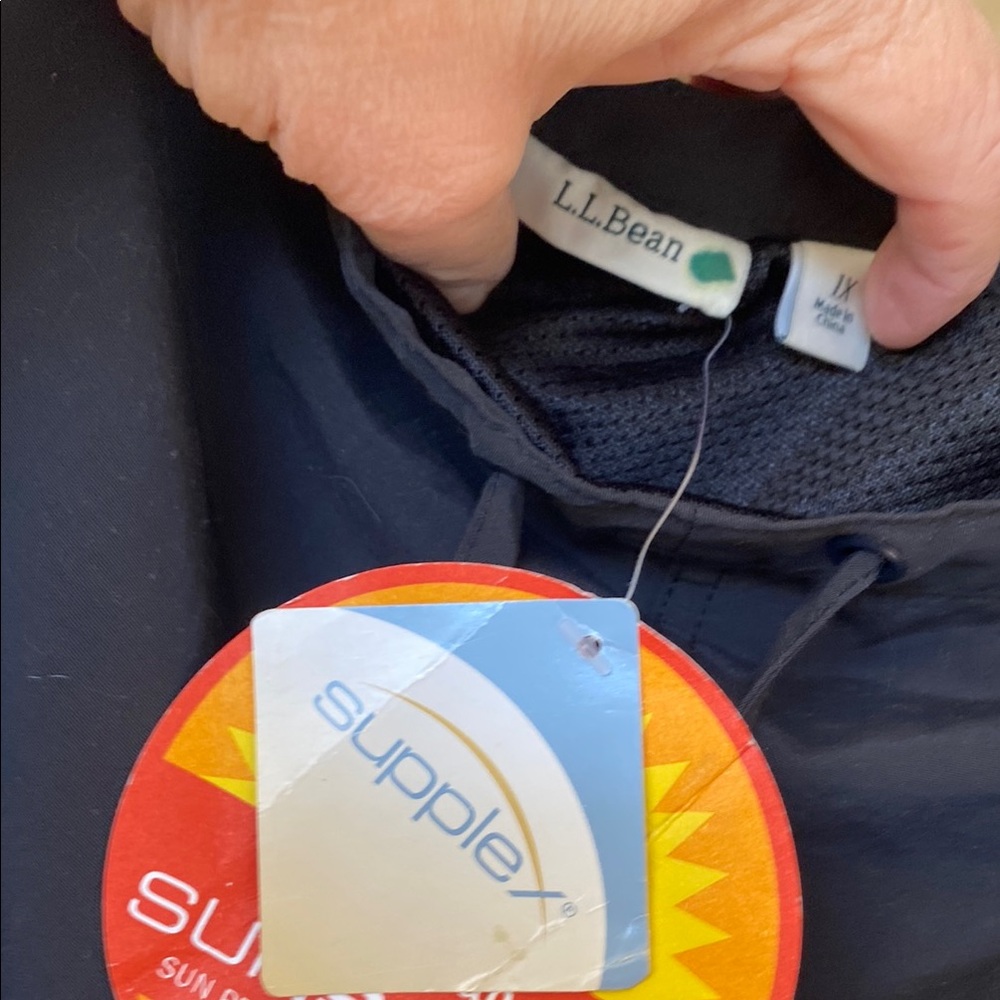 L.L. Bean Black Supplex  Swim Shorts